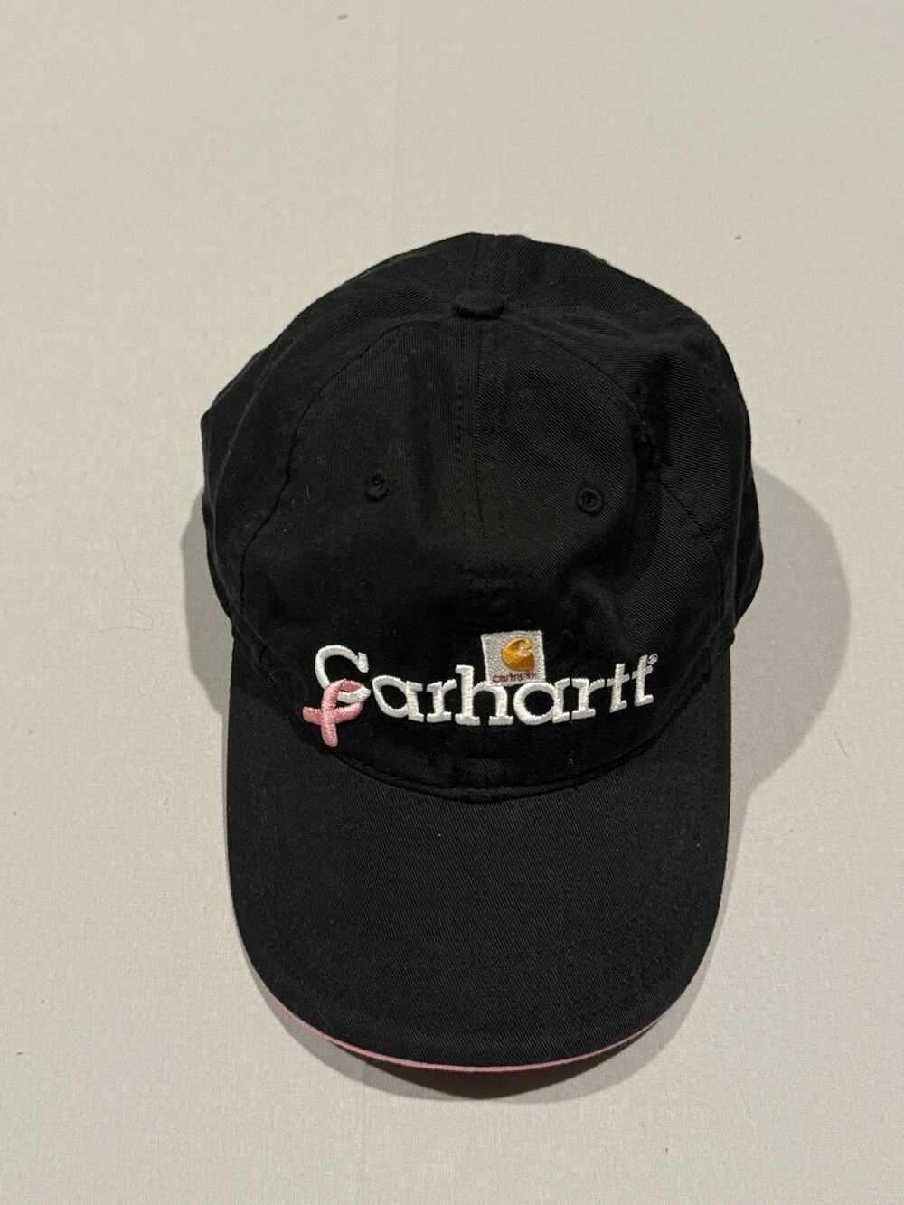 Carhartt Black & Pink Solid Adjustable Baseball Cap Hat One Size